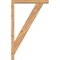 Ekena Millwork Traditional Block Smooth Bracket w/ Offset Brace, Western Red Cedar, 3 1/2"W x 20"D x 32"H BKT0402X20X32TRA05SWR - alternate 4